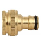 1/2 and 3/4 Inch Brass Dual Universal Tap Connector for Garden Hose Pipe Fitting