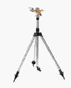 DIVINE TREE Garden Lawn Sprinkler Stainless Steel Telescopic Tripod Water Sprinkler, 360 Degree Watering for Lawn, Nursery and Grass Irrigation, Kids Playtime