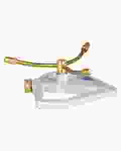 DIVINE TREE Brass 3 Arms 360 Degree Automatic Rotating Lawn Impulse Sprinkler with Heavy Duty Zinc Alloy Base for Outdoor Lawn and Garden,Yard