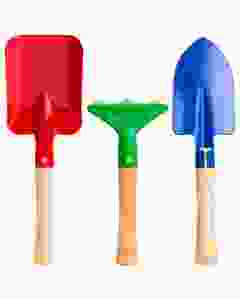 Kid's Garden Tools Set of 3 Pieces (Trowel, Shovel, Rake)