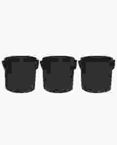 Divine Tree Fabric Grow Bags for Terrace Gardening, 10 Inch, 300 GSM, Set of 3 - Black