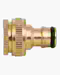 1/2 and 3/4 Inch Brass Dual Universal Tap Connector for Garden Hose Pipe Fitting