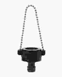 1/2 & 3/4 Inch Faucet Water Pipe Dual Female Tap Connector Garden Water Hose Quick Connector with Ball Chain