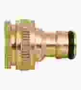 1/2 and 3/4 Inch Brass Dual Universal Tap Connector for Garden Hose Pipe Fitting