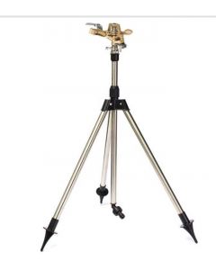 DIVINE TREE Garden Lawn Sprinkler Stainless Steel Telescopic Tripod Water Sprinkler, 360 Degree Watering for Lawn, Nursery and Grass Irrigation, Kids Playtime