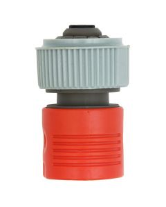 Divine Tree Plastic Hose Connector for Water Stop, Grey & Orange - 3/4 Inch