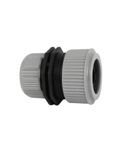 1/2 Inch to 3/4 Inch Garden Water Hose Connector Pipe to Pipe Quick Connectors Joining Mender Pipe Fitting Joiner Connector ( Grey )