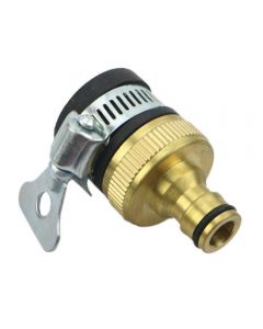 Divine Tree 1/2" & 3/4" Universal Tap Connector Female Threaded Adapter for Garden Water Hose Pipe Fitting