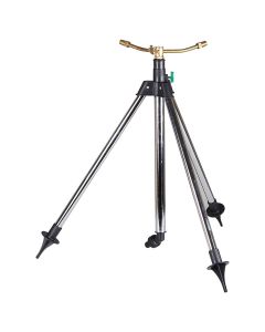 DIVINE TREE 3 Arm Brass Rotary Sprinkler with Stainless Steel Telescopic Tripod Stand for Lawn and Garden