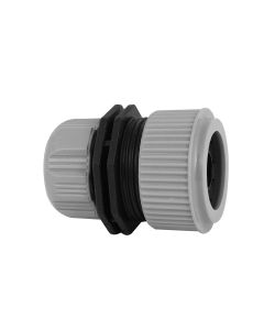 3/4 Inch to 3/4 Inch Garden Water Hose Connector Pipe to Pipe Quick Connectors Joining Mender Pipe Fitting Joiner Connector ( Grey )
