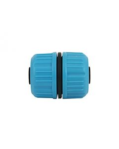 3/4 Inch to 3/4 Inch Garden Water Hose Connector Pipe to Pipe Quick Connectors Joining Mender Pipe Fitting Joiner Connector (Blue)
