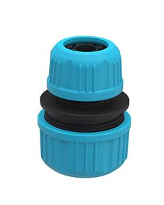 1/2 Inch to 3/4 Inch Garden Water Hose Connector Pipe to Pipe Quick Connectors Joining Mender Pipe Fitting Joiner Blue Connector 